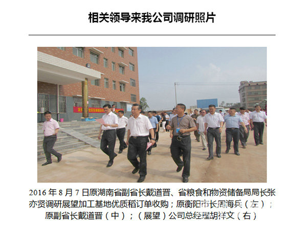 相關領導來我司調研2